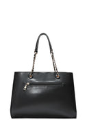 Kadın Siyah Uzun Askılı Baskılı Omuz Çantası | Derimod Kadın Siyah Uzun Askılı Baskılı Omuz Çantası | Derimod