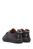 Women's Black Lace-Up Leather Sneaker | Derimod Women's Black Lace-Up Leather Sneaker | Derimod