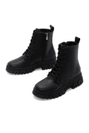 Women's Black Zippered Boots | Derimod Women's Black Zippered Boots | Derimod