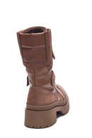 Women's Leather Thick Soled Boots | Derimod Women's Leather Thick Soled Boots | Derimod