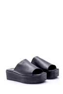 Women's Wedge Heeled Slippers | Derimod Women's Wedge Heeled Slippers | Derimod