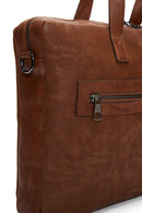 Men's Tan Laptop Bag | Derimod Men's Tan Laptop Bag | Derimod