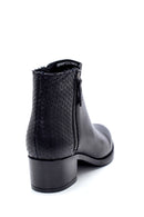 Women's Leather Zipper Detailed Heeled Boots | Derimod Women's Leather Zipper Detailed Heeled Boots | Derimod