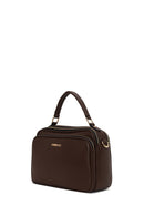 Woman Brown Long-Strap Crossbody Bag | Derimod Woman Brown Long-Strap Crossbody Bag | Derimod