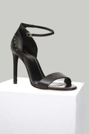 Bilekten Bağlamalı Kadın Deri Topuklu Ayakkabı | Derimod Bilekten Bağlamalı Kadın Deri Topuklu Ayakkabı | Derimod