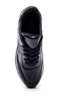 Kadın Deri Kroko Detaylı Sneaker | Derimod Kadın Deri Kroko Detaylı Sneaker | Derimod