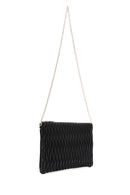 Women's Black Long Chain Strap Printed Clutch Bag | Derimod Women's Black Long Chain Strap Printed Clutch Bag | Derimod