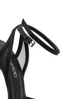 Women's Black Ankle Buckle High Thin Heel Sandals | Derimod Women's Black Ankle Buckle High Thin Heel Sandals | Derimod