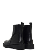 Woman Black Zip Closure Leather Boots | Derimod Woman Black Zip Closure Leather Boots | Derimod