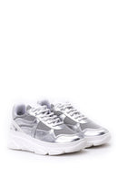 Kadın Gümüş Deri Sneaker | Derimod Kadın Gümüş Deri Sneaker | Derimod