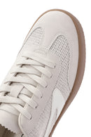 Woman Beige Lace-up Sneakers | Derimod Woman Beige Lace-up Sneakers | Derimod