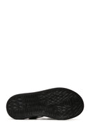 Women's Black Ankle Strap Leather Comfort Sandals | Derimod Women's Black Ankle Strap Leather Comfort Sandals | Derimod