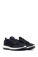 Derimod Zero Men's Navy Blue Lace-Up Thick Sole Fabric Sneaker | Derimod Derimod Zero Men's Navy Blue Lace-Up Thick Sole Fabric Sneaker | Derimod