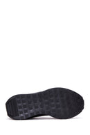 Kadın Siyah Süet Detaylı Deri Sneaker | Derimod Kadın Siyah Süet Detaylı Deri Sneaker | Derimod