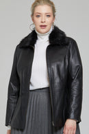 Samantha-X Kadın Deri Ceket | Derimod Samantha-X Kadın Deri Ceket | Derimod