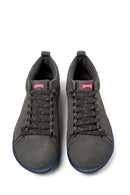 Camper Men's Black Gray Peu Pista Gm Nubuck Leather Sneaker | Derimod Camper Men's Black Gray Peu Pista Gm Nubuck Leather Sneaker | Derimod