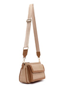 Kadın Bej Uzun Askılı Baskılı Çapraz Çanta | Derimod Kadın Bej Uzun Askılı Baskılı Çapraz Çanta | Derimod