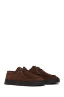 Men's Brown Leather Suede Casual Shoes | Derimod Men's Brown Leather Suede Casual Shoes | Derimod