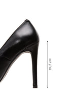 Kadın Siyah Deri Stiletto | Derimod Kadın Siyah Deri Stiletto | Derimod