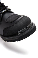 Harley Davidson Men's Black Riddick Leather Boots | Derimod Harley Davidson Men's Black Riddick Leather Boots | Derimod