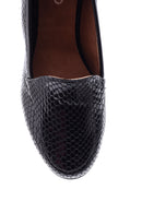 Women's Snakeskin Patterned Wedge Heeled Shoes | Derimod Women's Snakeskin Patterned Wedge Heeled Shoes | Derimod