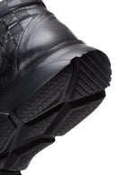 Men's Black Leather Ankle Sneaker Boots | Derimod Men's Black Leather Ankle Sneaker Boots | Derimod