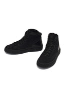 Erkek Siyah Bağcıklı Kalın Tabanlı Nubuk Deri Spor Bot | Derimod Erkek Siyah Bağcıklı Kalın Tabanlı Nubuk Deri Spor Bot | Derimod