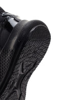 Kadın Siyah Kalın Tabanlı Deri Sneaker | Derimod Kadın Siyah Kalın Tabanlı Deri Sneaker | Derimod