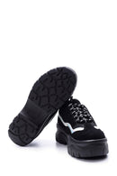 Kadın Gümüş Detaylı Süet Sneaker | Derimod Kadın Gümüş Detaylı Süet Sneaker | Derimod