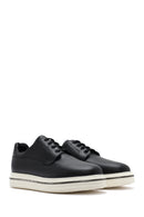 Men's Black Lace-up Leather Casual Shoes | Derimod Men's Black Lace-up Leather Casual Shoes | Derimod