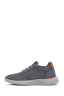 Men's Grey Fabric Sneakers | Derimod Men's Grey Fabric Sneakers | Derimod