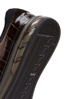 Erkek Kahverengi Bağcıklı Deri Casual Sneaker | Derimod Erkek Kahverengi Bağcıklı Deri Casual Sneaker | Derimod