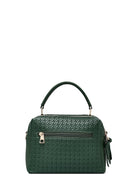 Women's Green Printed Long Shoulder Bag | Derimod Women's Green Printed Long Shoulder Bag | Derimod