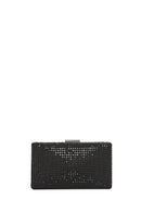 Kadın Siyah Uzun Askılı Taşlı Mini Portföy Çanta | Derimod Kadın Siyah Uzun Askılı Taşlı Mini Portföy Çanta | Derimod