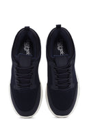 Derimod Zero Men's Navy Blue Lace-Up Thick Sole Fabric Sneaker | Derimod Derimod Zero Men's Navy Blue Lace-Up Thick Sole Fabric Sneaker | Derimod