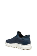 Geox Women Navy Blue D Spherica Plus A - Knit.Te + Sy Laced Fabric Sneaker | Derimod Geox Women Navy Blue D Spherica Plus A - Knit.Te + Sy Laced Fabric Sneaker | Derimod