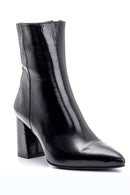 Women's Patent Leather Heeled Boots | Derimod Women's Patent Leather Heeled Boots | Derimod