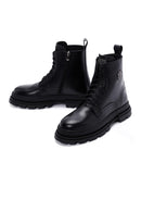 Harley Davidson Men's Black Asrid Exc Leather Boots | Derimod Harley Davidson Men's Black Asrid Exc Leather Boots | Derimod