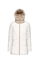 Geox Women's White Spherica Hooded Coat | Derimod Geox Women's White Spherica Hooded Coat | Derimod