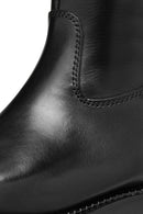 Geox Women's Black Serilda Zippered Leather Boots | Derimod Geox Women's Black Serilda Zippered Leather Boots | Derimod