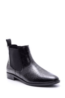 Women's Crocodile Patterned Leather Boots | Derimod Women's Crocodile Patterned Leather Boots | Derimod