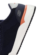 Skechers Men's Navy Corliss - Dorset Lace-Up Sneaker | Derimod Skechers Men's Navy Corliss - Dorset Lace-Up Sneaker | Derimod