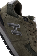 Hammer Jack Men's Khaki Peru Suede Leather Sneaker | Derimod Hammer Jack Men's Khaki Peru Suede Leather Sneaker | Derimod