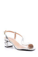 Women's Tulle Metal Heel Detailed Shoes | Derimod Women's Tulle Metal Heel Detailed Shoes | Derimod