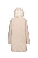 Geox Kadın Krem Calithe Kapüşonlu Kaban | Derimod Geox Kadın Krem Calithe Kapüşonlu Kaban | Derimod