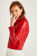 Sugar Kadın Deri Ceket | Derimod Sugar Kadın Deri Ceket | Derimod