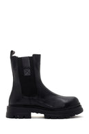 Women's Black Leather Chelsea Boots | Derimod Women's Black Leather Chelsea Boots | Derimod