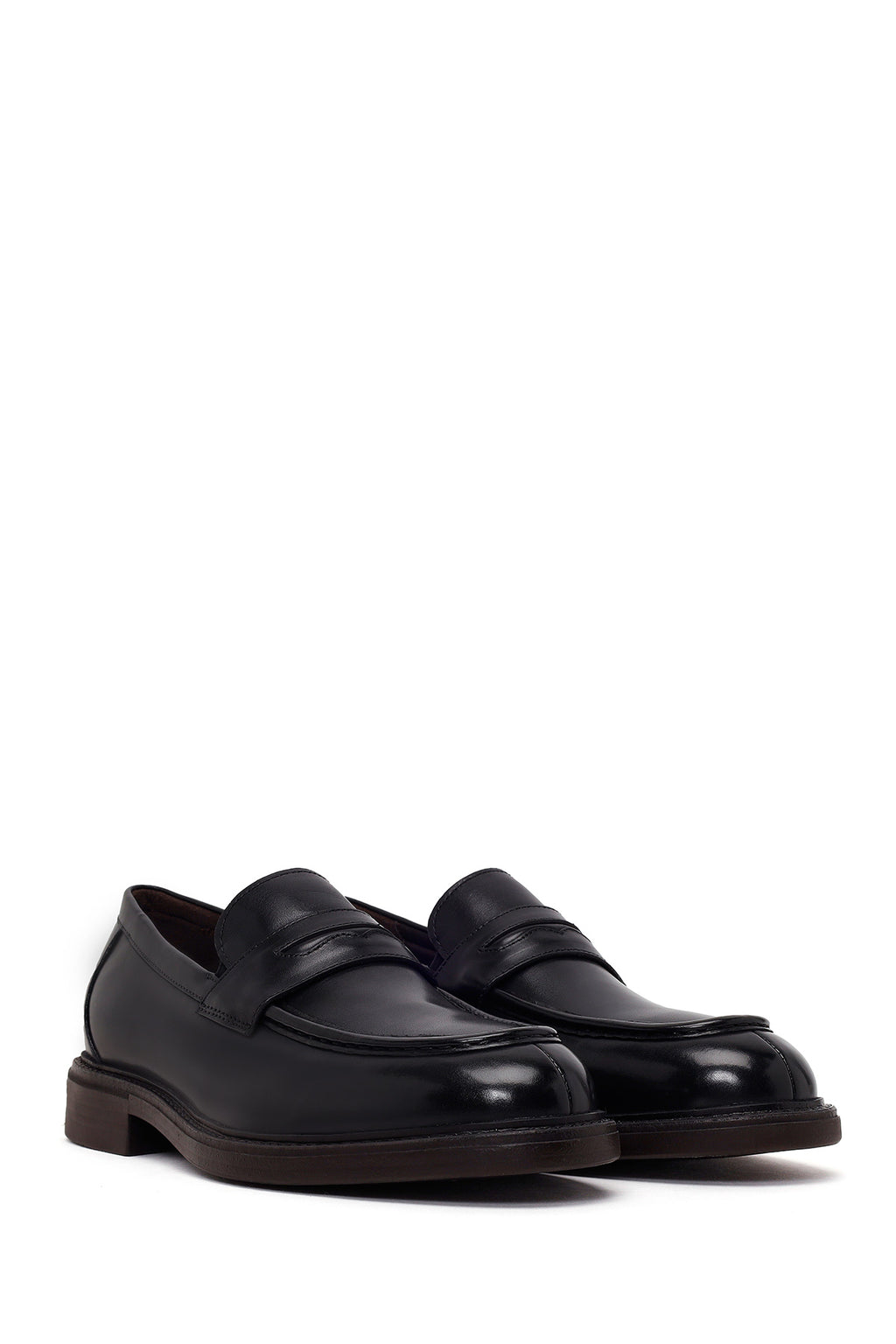 Derimod Black Erkek Siyah Deri Casual Loafer