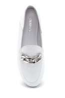 Women's Chain Detailed Leather Loafer | Derimod Women's Chain Detailed Leather Loafer | Derimod