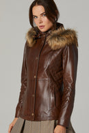 Caroline Kadın Deri Ceket | Derimod Caroline Kadın Deri Ceket | Derimod